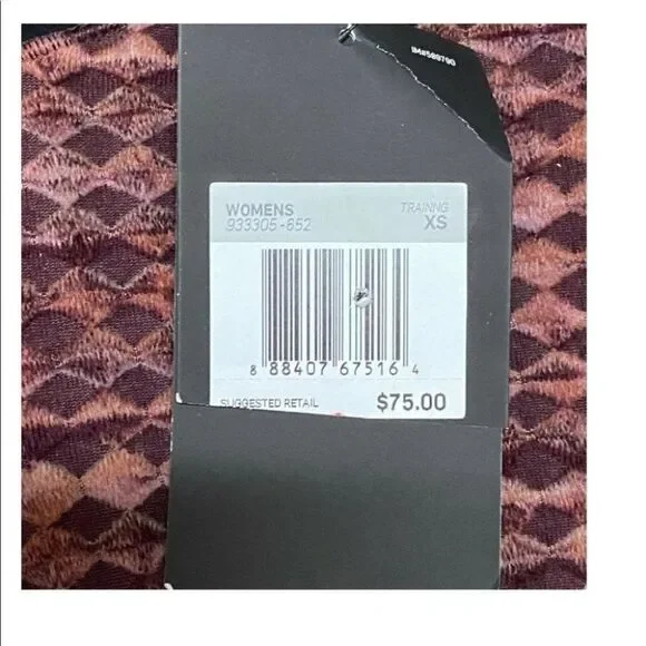 Nike Pro Hyperwarm Training Leggings 933305‎ 652 Burgundy Knit Shorts Spring Gym - Picture 7 of 12